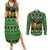 Cat Cute Witcher Noel Christmas Couples Matching Summer Maxi Dress and Long Sleeve Button Shirt Xmas Holiday Patterns - Wonder Print Shop