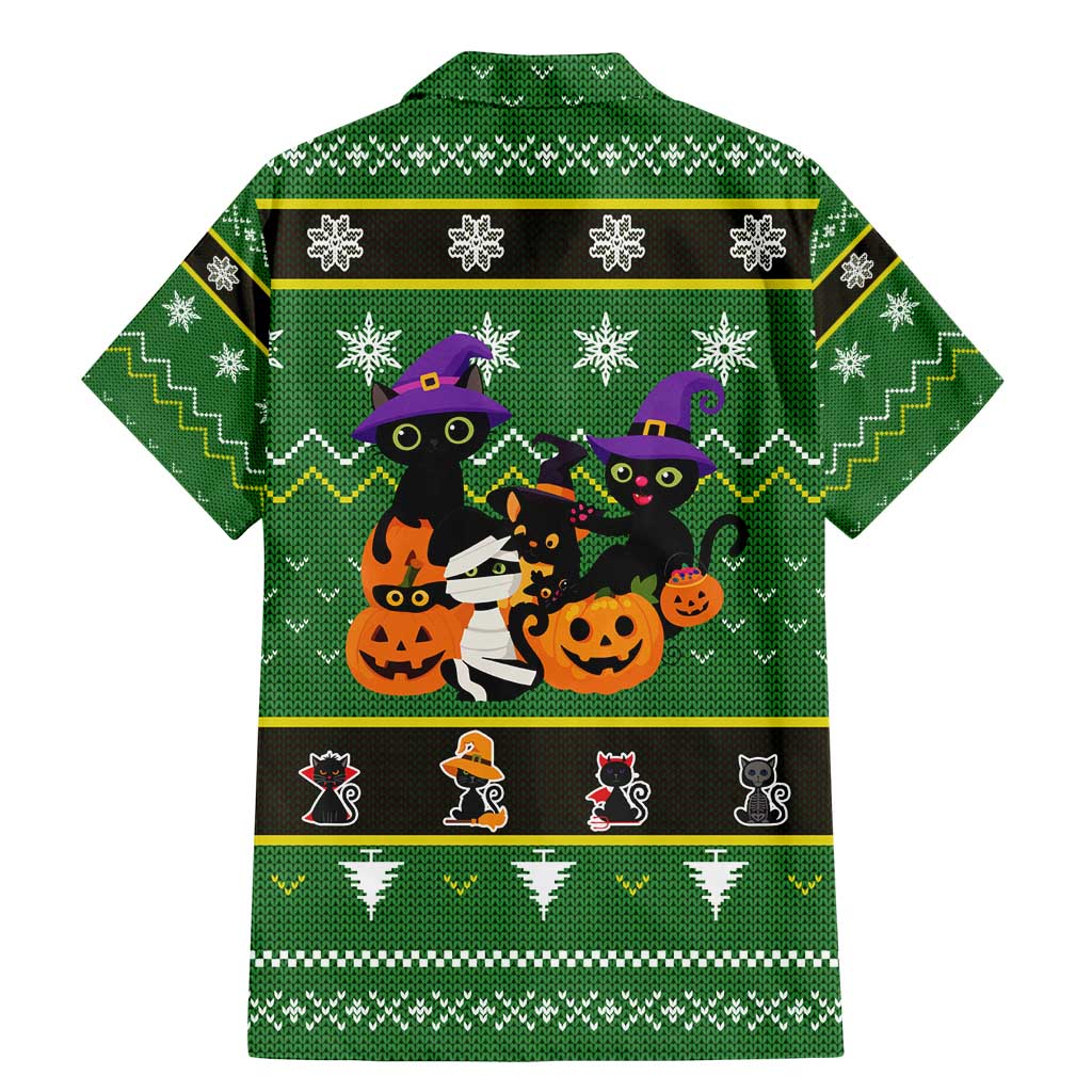 Cat Cute Witcher Noel Christmas Family Matching Mermaid Dress and Hawaiian Shirt Xmas Holiday Patterns - Wonder Print Shop