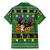 Cat Cute Witcher Noel Christmas Family Matching Mermaid Dress and Hawaiian Shirt Xmas Holiday Patterns - Wonder Print Shop