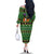 Cat Cute Witcher Noel Christmas Family Matching Off The Shoulder Long Sleeve Dress and Hawaiian Shirt Xmas Holiday Patterns - Wonder Print Shop