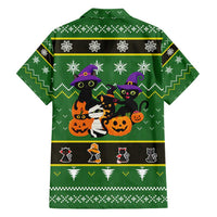 Cat Cute Witcher Noel Christmas Family Matching Puletasi and Hawaiian Shirt Xmas Holiday Patterns - Wonder Print Shop