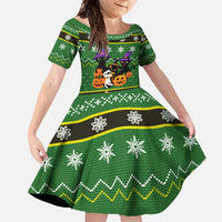 Cat Cute Witcher Noel Christmas Family Matching Summer Maxi Dress and Hawaiian Shirt Xmas Holiday Patterns - Wonder Print Shop