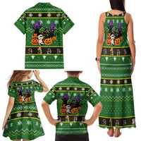 Cat Cute Witcher Noel Christmas Family Matching Tank Maxi Dress and Hawaiian Shirt Xmas Holiday Patterns - Wonder Print Shop