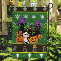 Cat Cute Witcher Noel Christmas Garden Flag Xmas Holiday Patterns - Wonder Print Shop
