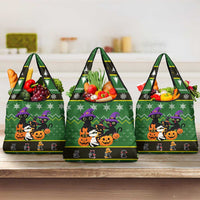 Cat Cute Witcher Noel Christmas Grocery Bag Xmas Holiday Patterns - Wonder Print Shop