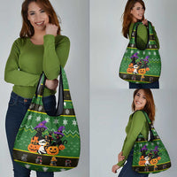 Cat Cute Witcher Noel Christmas Grocery Bag Xmas Holiday Patterns - Wonder Print Shop