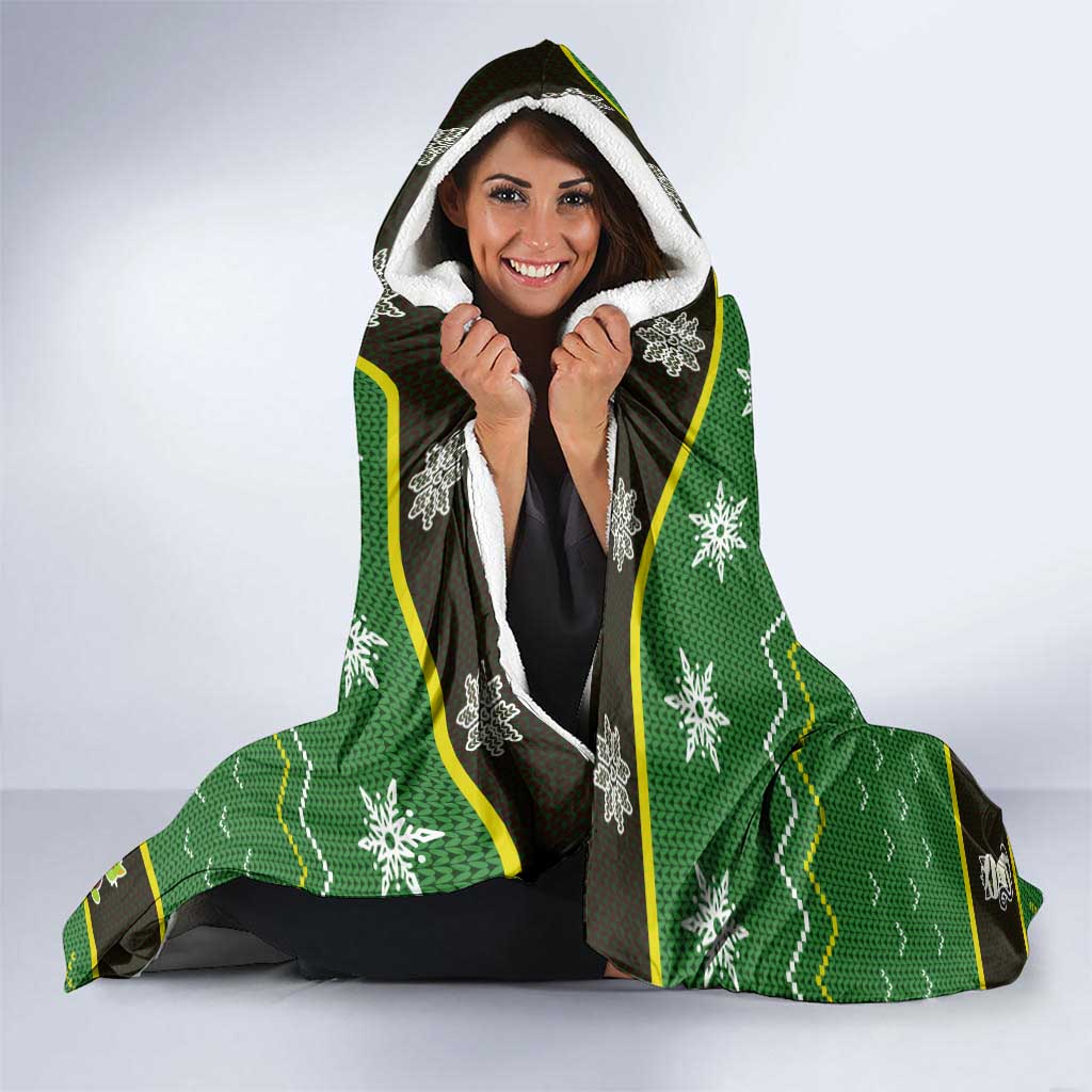 Cat Cute Witcher Noel Christmas Hooded Blanket Xmas Holiday Patterns - Wonder Print Shop