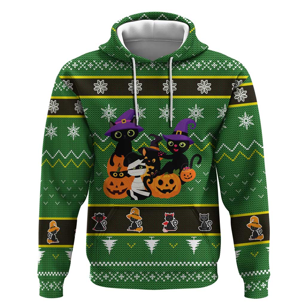 Cat Cute Witcher Noel Christmas Hoodie Xmas Holiday Patterns - Wonder Print Shop