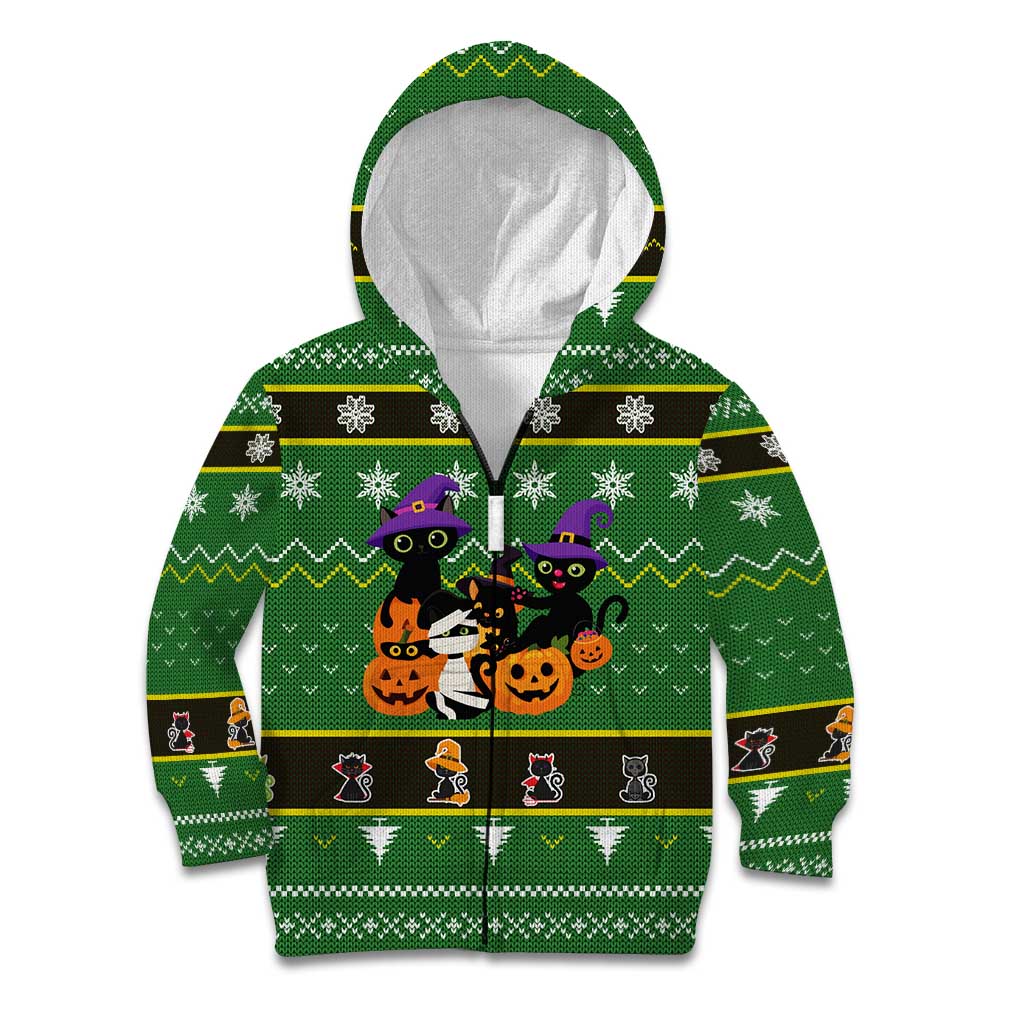 Cat Cute Witcher Noel Christmas Kid Hoodie Xmas Holiday Patterns - Wonder Print Shop