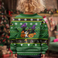 Cat Cute Witcher Noel Christmas Kid Ugly Christmas Sweater Xmas Holiday Patterns - Wonder Print Shop