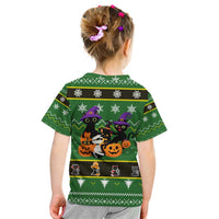 Cat Cute Witcher Noel Christmas Kid T Shirt Xmas Holiday Patterns - Wonder Print Shop