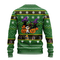 Cat Cute Witcher Noel Christmas Ugly Christmas Sweater Xmas Holiday Patterns - Wonder Print Shop