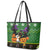 Cat Cute Witcher Noel Christmas Leather Tote Bag Xmas Holiday Patterns - Wonder Print Shop