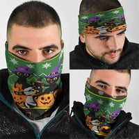 Cat Cute Witcher Noel Christmas Neck Gaiter Xmas Holiday Patterns - Wonder Print Shop