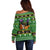 Cat Cute Witcher Noel Christmas Off Shoulder Sweater Xmas Holiday Patterns - Wonder Print Shop