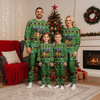 Cat Cute Witcher Noel Christmas Pajama Set Xmas Holiday Patterns - Wonder Print Shop