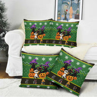 Cat Cute Witcher Noel Christmas Pillow Cover Xmas Holiday Patterns - Wonder Print Shop