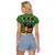 Cat Cute Witcher Noel Christmas Raglan Cropped T Shirt Xmas Holiday Patterns - Wonder Print Shop