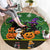 Cat Cute Witcher Noel Christmas Round Carpet Xmas Holiday Patterns - Wonder Print Shop