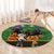Cat Cute Witcher Noel Christmas Round Carpet Xmas Holiday Patterns - Wonder Print Shop