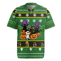 Cat Cute Witcher Noel Christmas Rugby Jersey Xmas Holiday Patterns - Wonder Print Shop