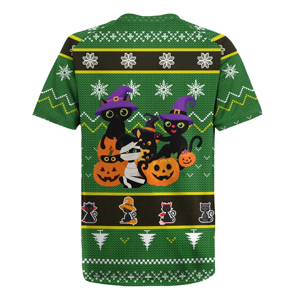 Cat Cute Witcher Noel Christmas Rugby Jersey Xmas Holiday Patterns - Wonder Print Shop