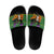Cat Cute Witcher Noel Christmas Slide Sandals Xmas Holiday Patterns - Wonder Print Shop