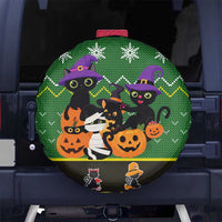 Cat Cute Witcher Noel Christmas Spare Tire Cover Xmas Holiday Patterns - Wonder Print Shop