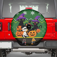 Cat Cute Witcher Noel Christmas Spare Tire Cover Xmas Holiday Patterns - Wonder Print Shop