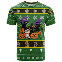 Cat Cute Witcher Noel Christmas T Shirt Xmas Holiday Patterns - Wonder Print Shop