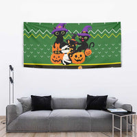 Cat Cute Witcher Noel Christmas Tapestry Xmas Holiday Patterns - Wonder Print Shop