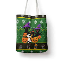Cat Cute Witcher Noel Christmas Tote Bag Xmas Holiday Patterns - Wonder Print Shop