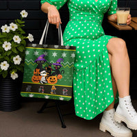 Cat Cute Witcher Noel Christmas Tote Bag Xmas Holiday Patterns - Wonder Print Shop
