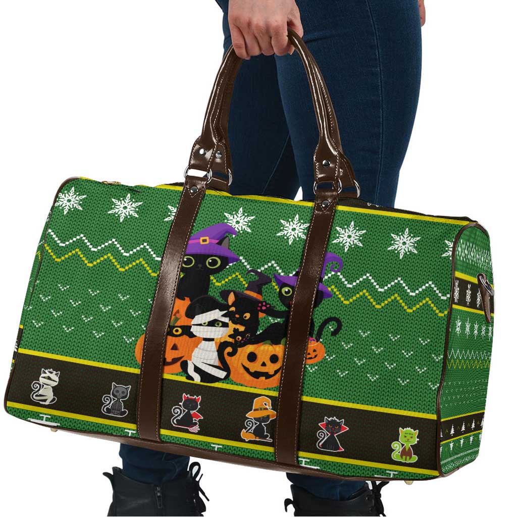 Cat Cute Witcher Noel Christmas Travel Bag Xmas Holiday Patterns - Wonder Print Shop