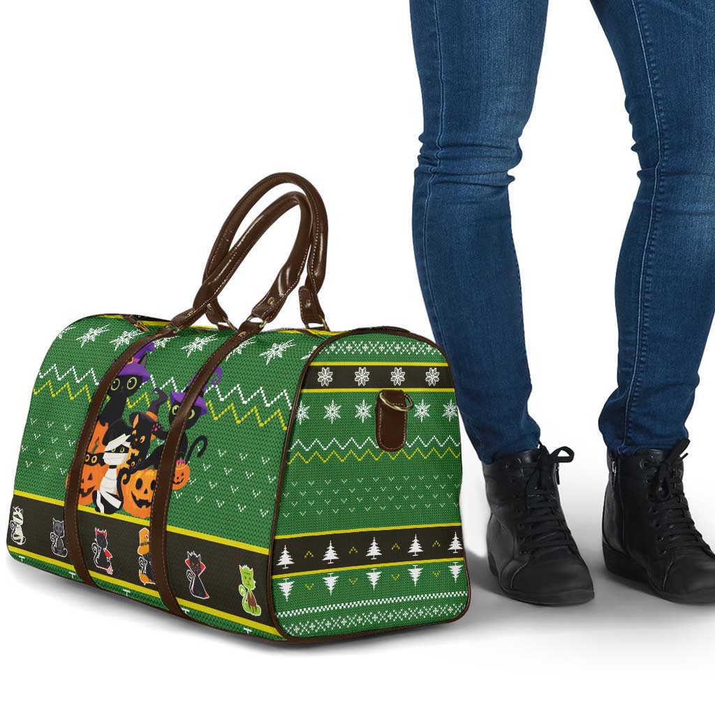 Cat Cute Witcher Noel Christmas Travel Bag Xmas Holiday Patterns - Wonder Print Shop