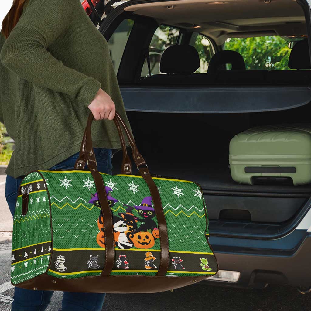 Cat Cute Witcher Noel Christmas Travel Bag Xmas Holiday Patterns - Wonder Print Shop