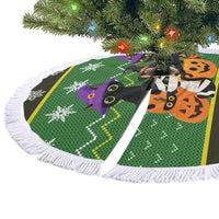 Cat Cute Witcher Noel Christmas Tree Skirt Xmas Holiday Patterns - Wonder Print Shop