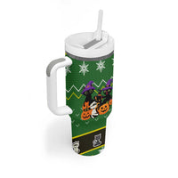 Cat Cute Witcher Noel Christmas Tumbler With Handle Xmas Holiday Patterns - Wonder Print Shop