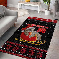 Cat Dashing Through The No Christmas Area Rug Xmas Holiday Patterns - Wonder Print Shop