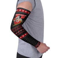 Cat Dashing Through The No Christmas Arm Sleeves Xmas Holiday Patterns - Wonder Print Shop