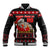 Cat Dashing Through The No Christmas Baseball Jacket Xmas Holiday Patterns - Wonder Print Shop