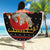 Cat Dashing Through The No Christmas Beach Blanket Xmas Holiday Patterns - Wonder Print Shop