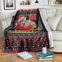 Cat Dashing Through The No Christmas Blanket Xmas Holiday Patterns - Wonder Print Shop
