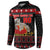 Cat Dashing Through The No Christmas Button Sweatshirt Xmas Holiday Patterns - Wonder Print Shop