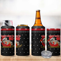Cat Dashing Through The No Christmas 4 in 1 Can Cooler Tumbler Xmas Holiday Patterns - Wonder Print Shop