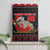 Cat Dashing Through The No Christmas Canvas Wall Art Xmas Holiday Patterns - Wonder Print Shop