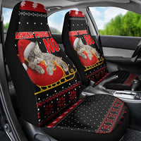 Cat Dashing Through The No Christmas Car Seat Cover Xmas Holiday Patterns - Wonder Print Shop