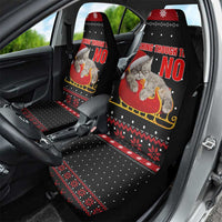 Cat Dashing Through The No Christmas Car Seat Cover Xmas Holiday Patterns - Wonder Print Shop