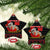 Cat Dashing Through The No Christmas Ceramic Ornament Xmas Holiday Patterns - Wonder Print Shop