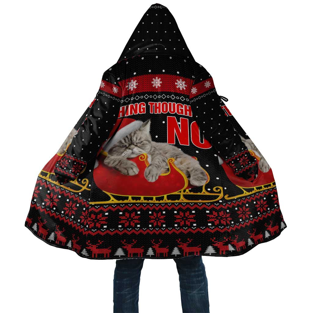 Cat Dashing Through The No Christmas Cloak Xmas Holiday Patterns - Wonder Print Shop